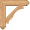 Ekena Millwork Balboa Arts and Crafts Smooth Bracket w/ Offset Brace, Western Red Cedar, 7 1/2"W x 30"D x 30"H BKT0806X30X30BOA03SWR - alternate 4
